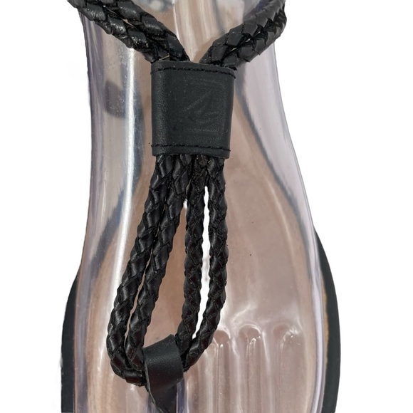 Sperry Lacie Black Braided Rope Thong Slingback Classic Everyday Beach Sandal 8 - Picture 5 of 13